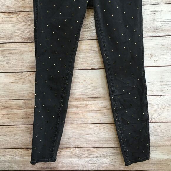 MADEWELL METALLIC DOT 10 INCH HIGH RISE SKINNY JEANS - Picture 7 of 8